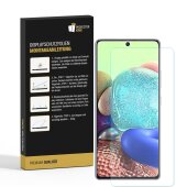 4x 9H Nano-Glass für Samsung Galaxy A71 3D KLAR Anti-Shock Anti-Bruch Anti-Stoß Anti-Schmutz Panzernanoglas Displayschutz Schutzfolie Panzerfolie Panzerglas Screen-Protector