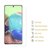 4x Panzerfolie für Samsung Galaxy A71 ANTI-SCHOCK Displayschutzfolie MATT