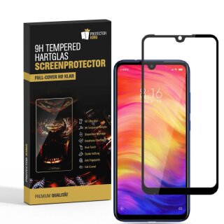 2x 9H Hartglas für Xiaomi Redmi Note 7 FULL COVER Panzerfolie Displayschutz SW Panzerglas Schutzglas Schutzfolie