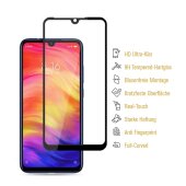 4x 9H Hartglas für Xiaomi Redmi Note 7 FULL COVER Panzerfolie Displayschutz SW Panzerglas Schutzglas Schutzfolie