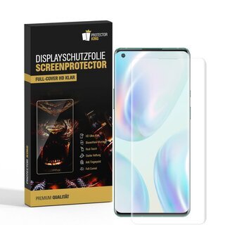 1x Displayfolie fr OnePlus 8 FULL COVER Displayschutz Displayfolie HD KLAR