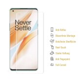 2x Panzerfolie für OnePlus 8 Pro FULL COVER Displayschutz Displayfolie MATT