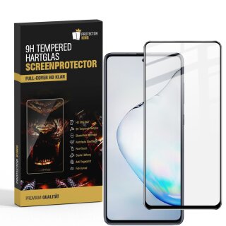 6x 9H Hartglas für Samsung Galaxy Note 10 Lite FULL COVER Schutzfolie Schutzglas Klar Displayglas Tempered Glasfolie Panzerglas Sicherheitsglas Echtglas Displayschutz Panzerfolie