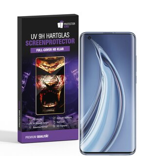 1x 9H Hartglas für Xiaomi Mi 10 FULL UV Liquid Kleber Panzerfolie