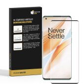 6x 9H Hartglas für OnePlus 8 Pro FULL CURVED Schutzglas Displayschutz Schutzfolie SW Panzerglas Displayglas Tempered Glasfolie Sicherheitsglas Echtglas Panzerfolie