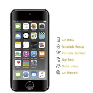 2x Panzerfolie fr iPod Touch 7 Generation ANTI-SCHOCK Displayschutzfolie MATT