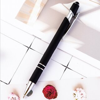 Kugelschreiber Display Touch Pen Stift fr iPad iPhone Samsung Huawei Xiaomi Schwarz