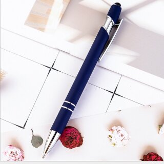 Kugelschreiber Display Touch Pen Stift für iPad iPhone Samsung Huawei Xiaom Navy Blau