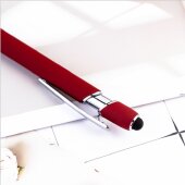 Kugelschreiber Display Touch Pen Stift für iPad iPhone Samsung Huawei Xiaom Wein Rot