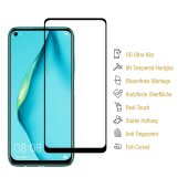 2x 9H Panzerglas für Huawei P40 Lite FULL COVER Displayschutz Panzerfolie Schutzfolie Hartglas Schutzglas Displayglas Tempered Glasfolie Sicherheitsglas Echtglas