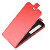 Flip Case Handyhülle für Xiaomi Mi 10 Vertikal Schutzhülle Tasche Cover Rot Bumper Smartphone Kartensteckplatz-Kreditkarte-Geldscheine EC-Karte Bank-Karte