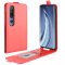 Flip Case Handyhülle für Xiaomi Mi 10 Vertikal Schutzhülle Tasche Cover Rot Bumper Smartphone Kartensteckplatz-Kreditkarte-Geldscheine EC-Karte Bank-Karte