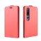 Flip Case Handyhülle für Xiaomi Mi 10 Vertikal Schutzhülle Tasche Cover Rot Bumper Smartphone Kartensteckplatz-Kreditkarte-Geldscheine EC-Karte Bank-Karte