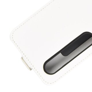 Flip Case Handyhlle fr Xiaomi Mi 10 Vertikal Schutzhlle Tasche Cover Wei Bumper Smartphone Kartensteckplatz-Kreditkarte-Geldscheine EC-Karte Bank-Karte