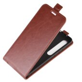 Flip Case Handyhülle für Xiaomi Mi 10 Vertikal Schutzhülle Tasche Cover Braun Bumper Smartphone Kartensteckplatz-Kreditkarte-Geldscheine EC-Karte Bank-Karte