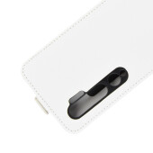 Flip Case Handyhülle für Xiaomi Mi Note 10 Vertikal Schutzhülle Tasche Cover Weiß Bumper Kartensteckplatz-Kreditkarte