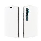 Flip Case Handyhülle für Xiaomi Mi Note 10 Vertikal Schutzhülle Tasche Cover Weiß Bumper Smartphone Kartensteckplatz-Kreditkarte-Geldscheine EC-Karte Bank-Karte