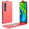 Flip Case Handyhülle für Xiaomi Mi Note 10 Vertikal Schutzhülle Tasche Cover Rot Bumper Smartphone Kartensteckplatz-Kreditkarte-Geldscheine EC-Karte Bank-Karte