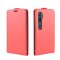 Flip Case Handyhülle für Xiaomi Mi Note 10 Vertikal Schutzhülle Tasche Cover Rot Bumper Smartphone Kartensteckplatz-Kreditkarte-Geldscheine EC-Karte Bank-Karte