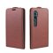Flip Case Handyhülle für Xiaomi Mi Note 10 Vertikal Schutzhülle Tasche Cover Braun Bumper Smartphone Kartensteckplatz-Kreditkarte-Geldscheine EC-Karte Bank-Karte