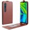 Flip Case Handyhülle für Xiaomi Mi Note 10 Pro Vertikal Schutzhülle Tasche Cover Braun Bumper Smartphone Kartensteckplatz-Kreditkarte-Geldscheine EC-Karte Bank-Karte