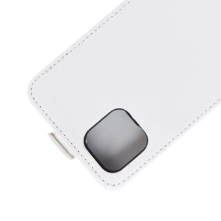 Flip Case Handyhülle für iPhone 11 Vertikal Schutzhülle Tasche Cover Weiß Bumper Smartphone Kartensteckplatz-Kreditkarte-Geldscheine EC-Karte Bank-Karte