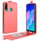 Flip Case Handyhülle für Huawei P40 Lite E Vertikal Schutzhülle Tasche Cover Rot Bumper Smartphone Kartensteckplatz-Kreditkarte-Geldscheine EC-Karte Bank-Karte