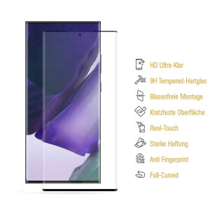 2x 9H Panzerglas fr Samsung Galaxy Note 20 FULL CURVED 3D Klar Displayschutz Schutzfolie Schutzglas Panzerfolie Displayglas echtes Tempered Hartglas