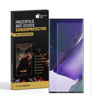 3x Panzerfolie fr Samsung Galaxy Note 20 FULL COVER Displayschutzfolie HD KLAR