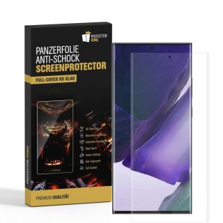 6x 9H Nano-Glass für Samsung Galaxy Note 20 Ultra FULL COVER 3D KLAR Anti-Shock Anti-Bruch Anti-Stoß Anti-Schmutz Panzernanoglas Displayschutz Schutzfolie Panzerfolie Panzerglas Screen-Protector
