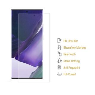 3x Displayfolie fr Samsung Galaxy Note 20 Ultra FULL COVER Displayschutz KLAR