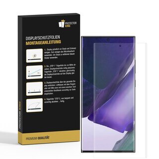 4x Displayfolie fr Samsung Galaxy Note 20 Ultra FULL COVER Displayschutz KLAR