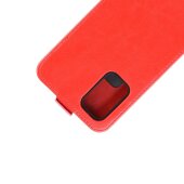 Flip Case Handyhülle für Samsung Galaxy S20 Ultra Vertikal Schutzhülle Tasche Cover Rot Bumper Smartphone Kartensteckplatz-Kreditkarte-Geldscheine EC-Karte Bank-Karte