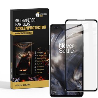 2x 9H Hartglas für OnePlus Nord FULL COVER Panzerfolie Displayschutz Schwarz Panzerglas Schutzglas Schutzfolie