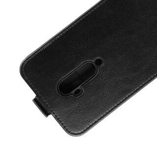 Flip Case Handyhlle fr OnePlus 7 Pro Vertikal Schutzhlle Tasche Cover Schwarz Bumper Smartphone Kartensteckplatz-Kreditkarte-Geldscheine EC-Karte Bank-Karte