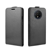 Flip Case Handyhülle für OnePlus 7T Vertikal Schutzhülle Tasche Cover Schwarz Bumper Smartphone Kartensteckplatz-Kreditkarte-Geldscheine EC-Karte Bank-Karte