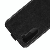 Flip Case Handyhülle für OnePlus Nord Vertikal Schutzhülle Tasche Cover Schwarz Bumper Smartphone Kartensteckplatz-Kreditkarte-Geldscheine EC-Karte Bank-Karte