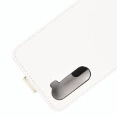 Flip Case Handyhülle für OnePlus Nord Vertikal Schutzhülle Tasche Cover Weiß Bumper Smartphone Kartensteckplatz-Kreditkarte-Geldscheine EC-Karte Bank-Karte
