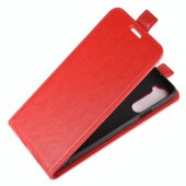 Flip Case Handyhülle für OnePlus Nord Vertikal Schutzhülle Tasche Cover Rot Bumper Smartphone Kartensteckplatz-Kreditkarte-Geldscheine EC-Karte Bank-Karte