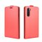 Flip Case Handyhülle für OnePlus Nord Vertikal Schutzhülle Tasche Cover Rot Bumper Smartphone Kartensteckplatz-Kreditkarte-Geldscheine EC-Karte Bank-Karte