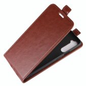 Flip Case Handyhülle für OnePlus Nord Vertikal Schutzhülle Tasche Cover Braun Bumper Smartphone Kartensteckplatz-Kreditkarte-Geldscheine EC-Karte Bank-Karte