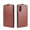 Flip Case Handyhülle für OnePlus Nord Vertikal Schutzhülle Tasche Cover Braun Bumper Smartphone Kartensteckplatz-Kreditkarte-Geldscheine EC-Karte Bank-Karte