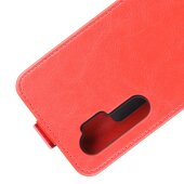 Flip Case Handyhülle für Xiaomi Mi Note 10 Lite Vertikal Schutzhülle Tasche Cover Rot Bumper Smartphone Kartensteckplatz-Kreditkarte-Geldscheine EC-Karte Bank-Karte