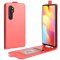 Flip Case Handyhülle für Xiaomi Mi Note 10 Lite Vertikal Schutzhülle Tasche Cover Rot Bumper Smartphone Kartensteckplatz-Kreditkarte-Geldscheine EC-Karte Bank-Karte