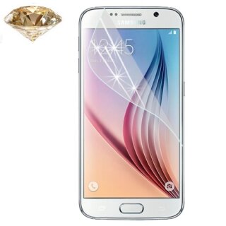 3x Displayschutzfolie Schutzfolie GOLD Diamant Glitzer fr Samsung Galaxy S6 KLAR