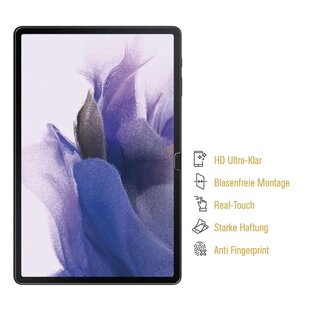 4x Displayfolie fr Samsung Galaxy Tab S7 FULL COVER Displayschutzfolie HD KLAR Schutzfolie