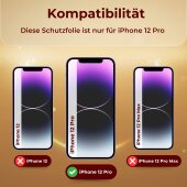6x 9H Panzerglas für iPhone 12 Pro HD KLAR echtes...