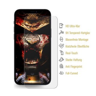 4x 9H Hartglas fr iPhone 12 Pro Max FULL COVER Panzerfolie Displayschutzfolie KLAR Panzerglas Schutzglas