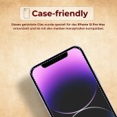 4x 9H Panzerglas für iPhone 12 Pro Max HD KLAR echtes Tempered Glass Panzerfolie Displayschutz Schutzglas Hartglas Schutzfolie Screen-Protector