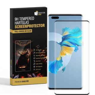 2x 9H Panzerglas für Huawei Mate 40 Pro FULL CURVED Displayschutz Schutzglas Panzerfolie Schutzfolie Displayglas Hartglas echtes Tempered Sicherheitsglas Glasfolie